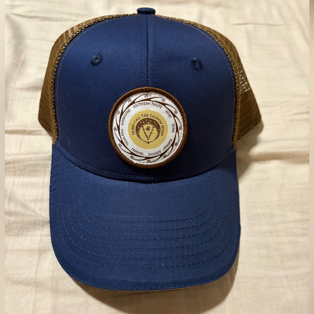 Navy and Brown Nations of the Grand Canyon Trucker Hat